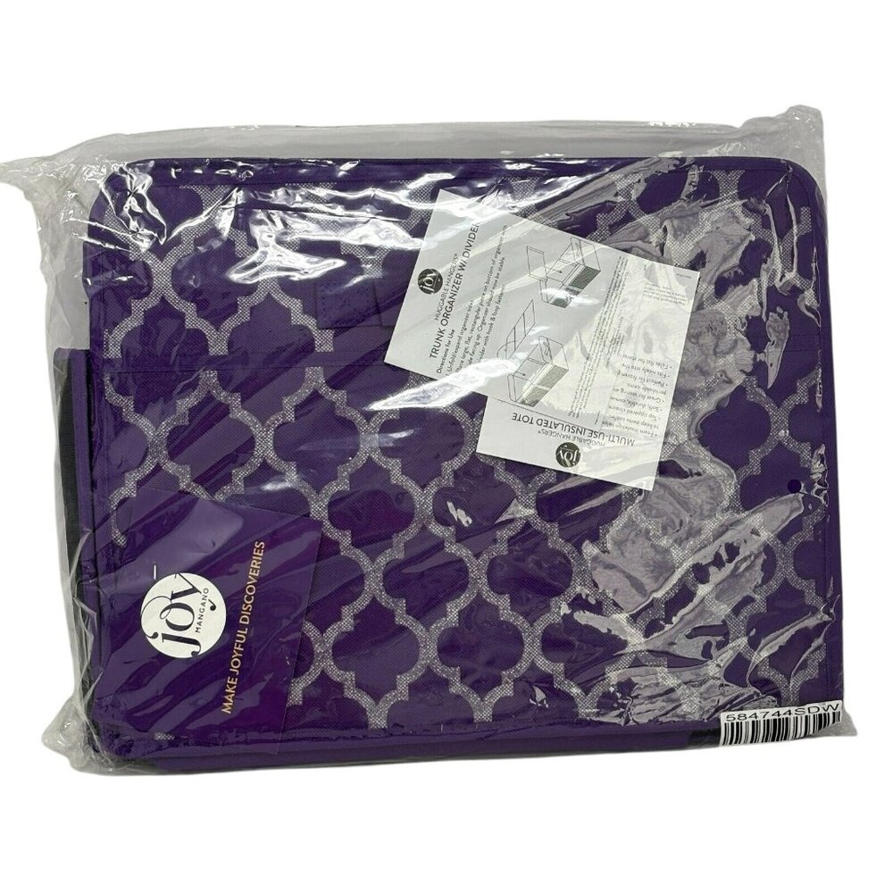 JOY MANGANO Multi-Use Insulated Tote Trunk Organizer NEW